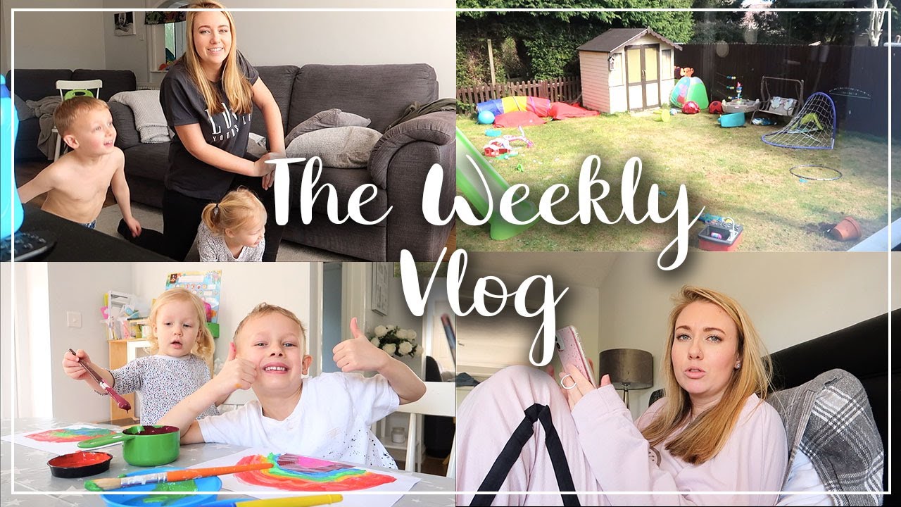 FIRST WEEK AT HOME, KEEPING THE KIDS ENTERTAINED - THE WEEKLY VLOG - LOTTE ROACH